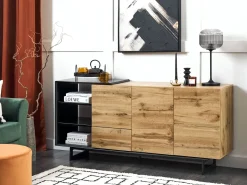 Credenza a 2 ante FIORA Marrone/Nero