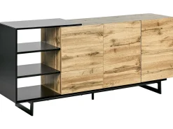 Credenza a 2 ante FIORA Marrone/Nero