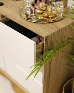 Credenza a 2 ante FORESTER Marrone/Bianco