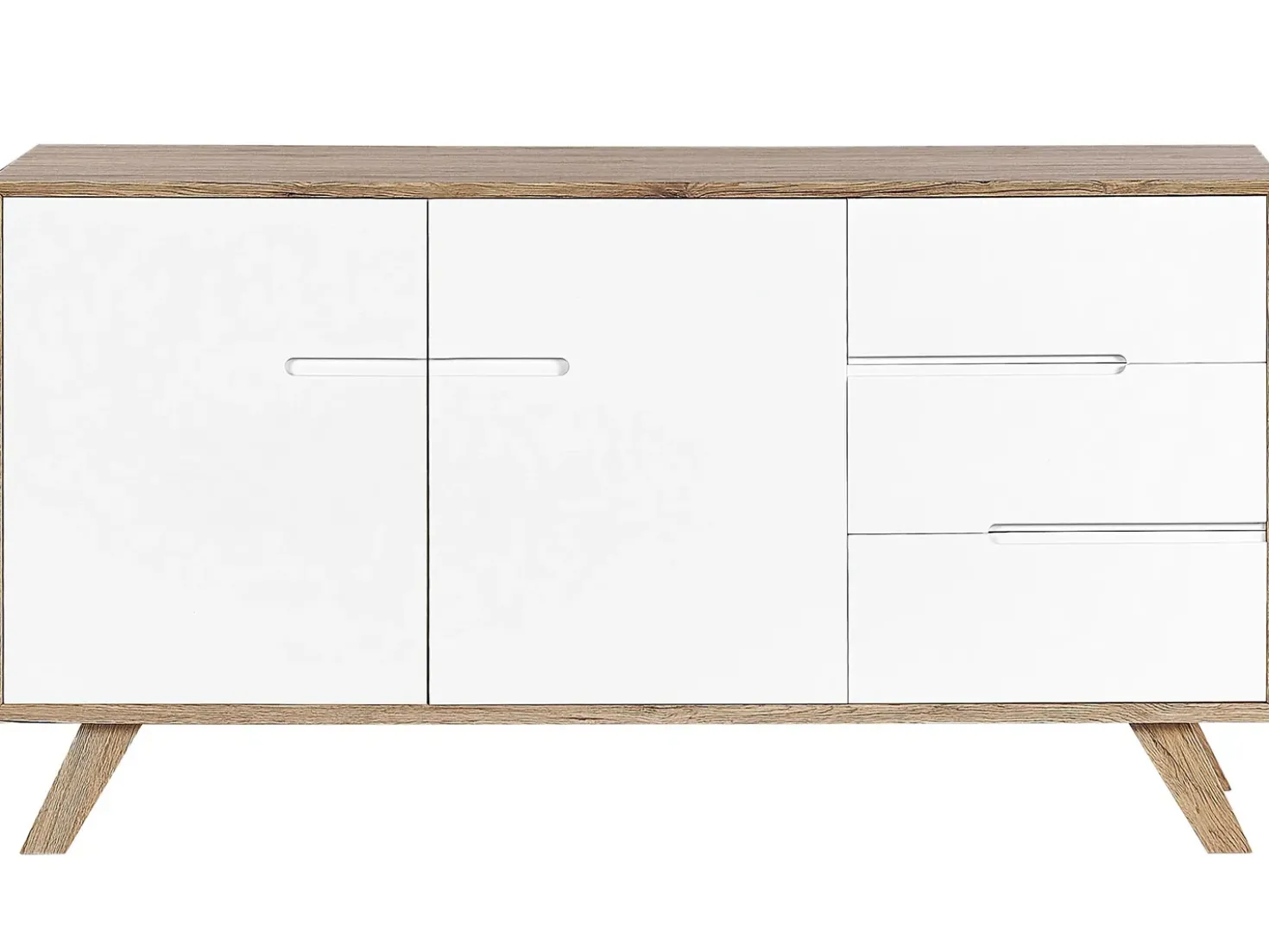 Credenza a 2 ante FORESTER Marrone/Bianco