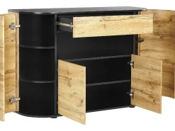Credenza a 2 ante JEROME Marrone/Nero