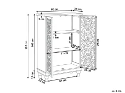 Credenza a 2 ante KATHERINE Bianco