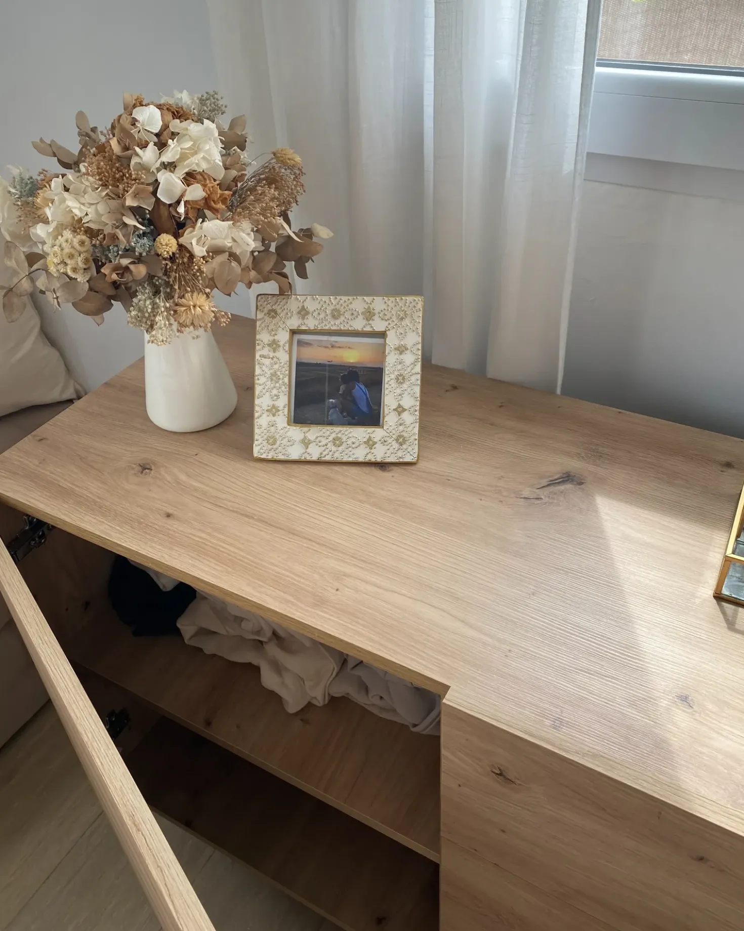 Credenza a 2 ante KENORA Marrone chiaro