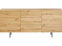 Credenza a 2 ante KENORA Marrone chiaro