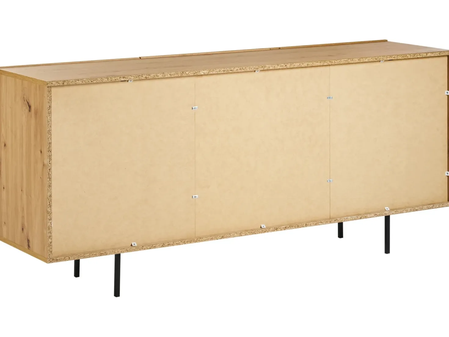 Credenza a 2 ante KENORA Marrone chiaro