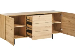 Credenza a 2 ante KENORA Marrone chiaro