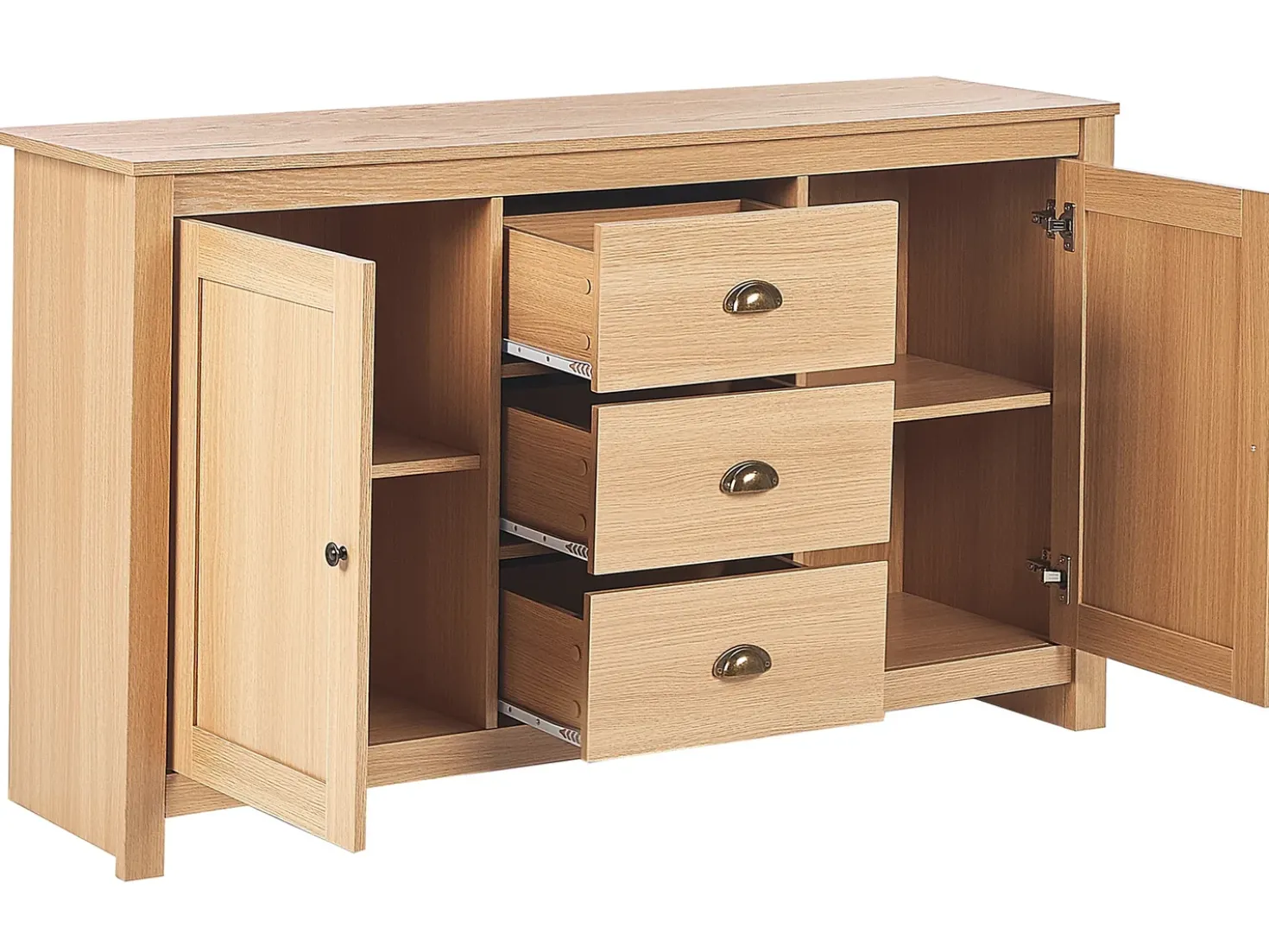 Credenza a 2 ante LANSIN Marrone chiaro