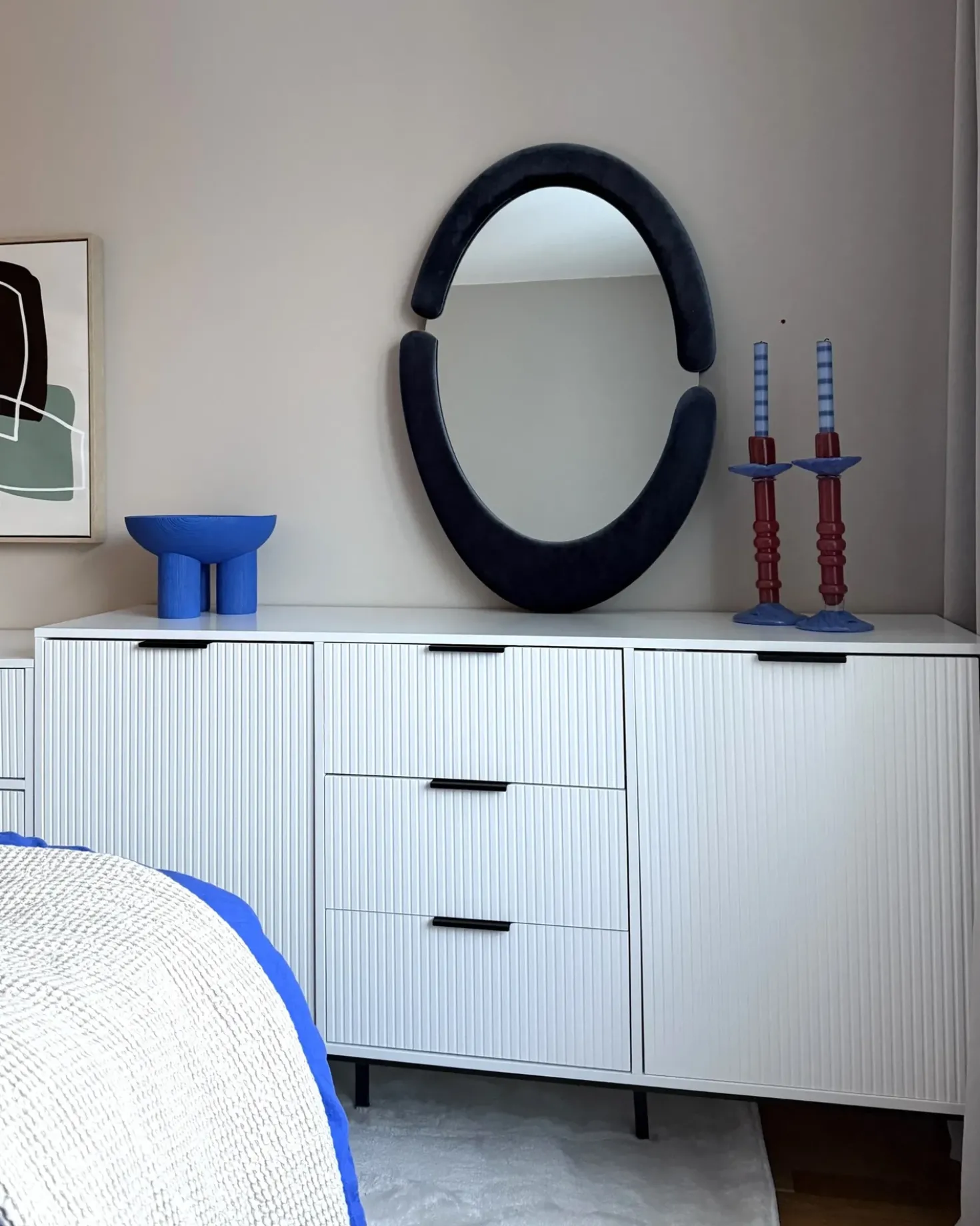 Credenza a 2 ante LEDUC Bianco