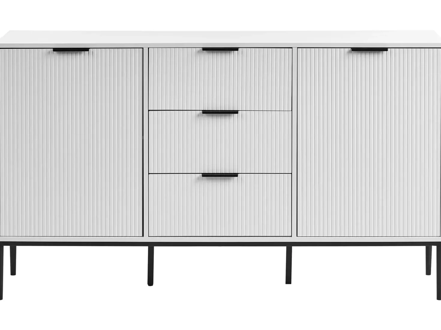Credenza a 2 ante LEDUC Bianco