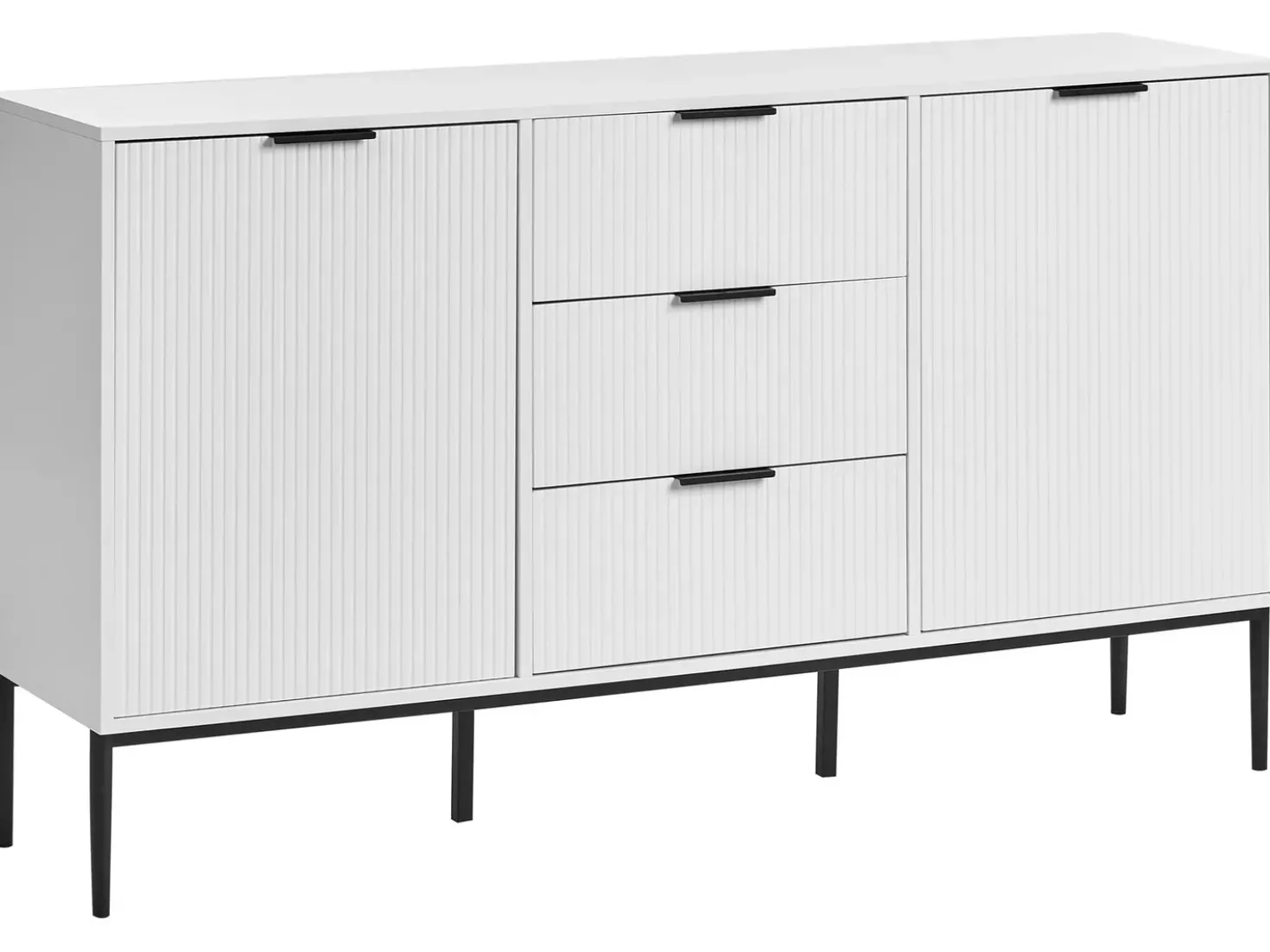 Credenza a 2 ante LEDUC Bianco