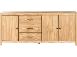 Credenza a 3 ante LEONORA Legno di pino Marrone chiaro