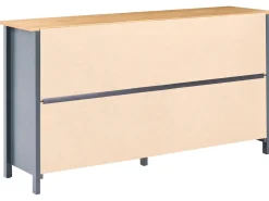 Credenza a 2 ante LEONORA Legno di pino Blu scuro
