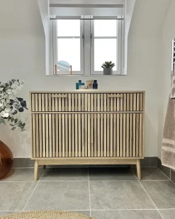 Credenza a 2 ante LYNWOOD Marrone chiaro