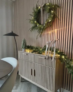 Credenza a 2 ante LYNWOOD Marrone chiaro
