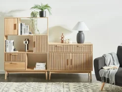 Credenza a 2 ante LYNWOOD Marrone chiaro