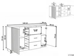 Credenza a 2 ante MANAIA Marrone