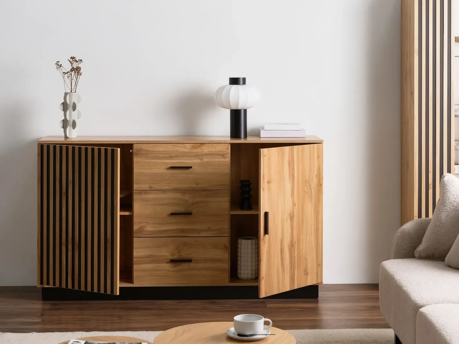 Credenza a 2 ante MANAIA Marrone