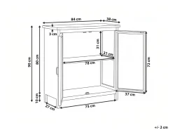 Credenza a 2 ante MATARANKA Marrone