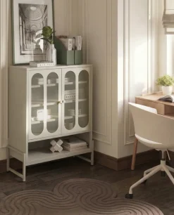Credenza a 2 ante SOLETTA Metallo Beige