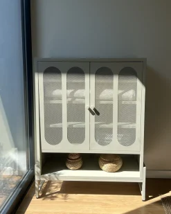 Credenza a 2 ante SOLETTA Metallo Beige