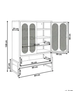 Credenza a 2 ante SOLETTA Metallo Verde menta