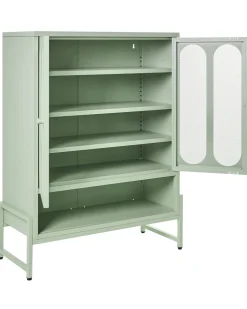 Credenza a 2 ante SOLETTA Metallo Verde menta