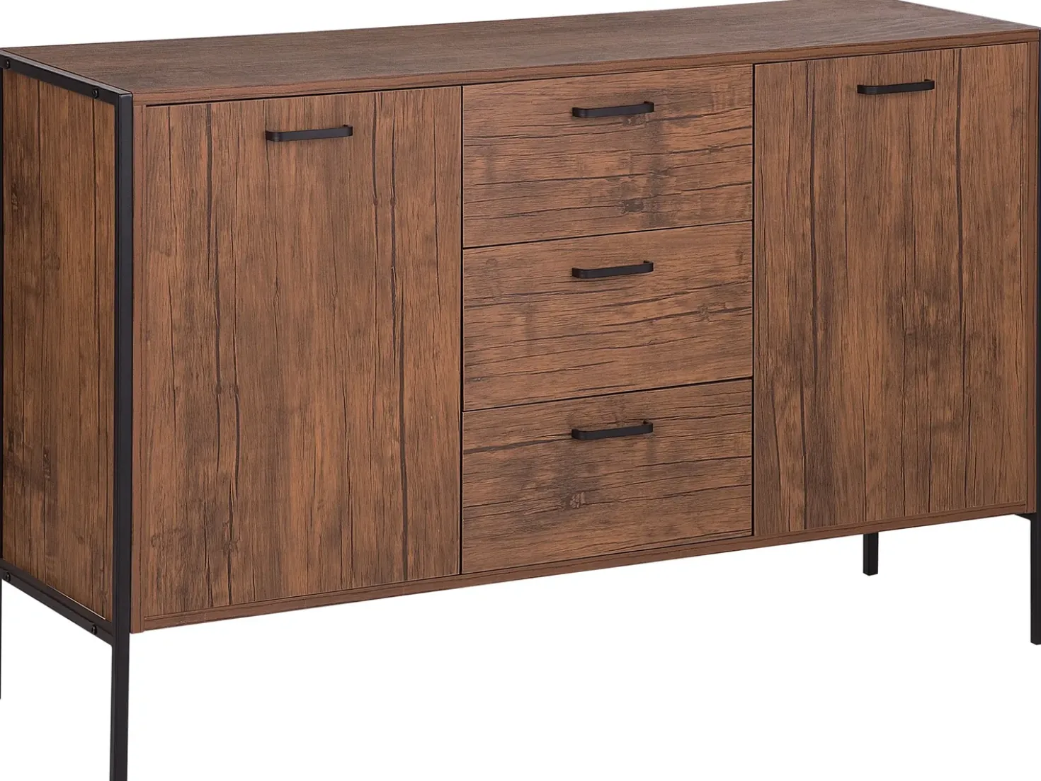 Credenza a 2 ante TIFTON Marrone scuro
