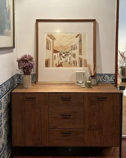 Credenza a 2 ante TIFTON Marrone scuro