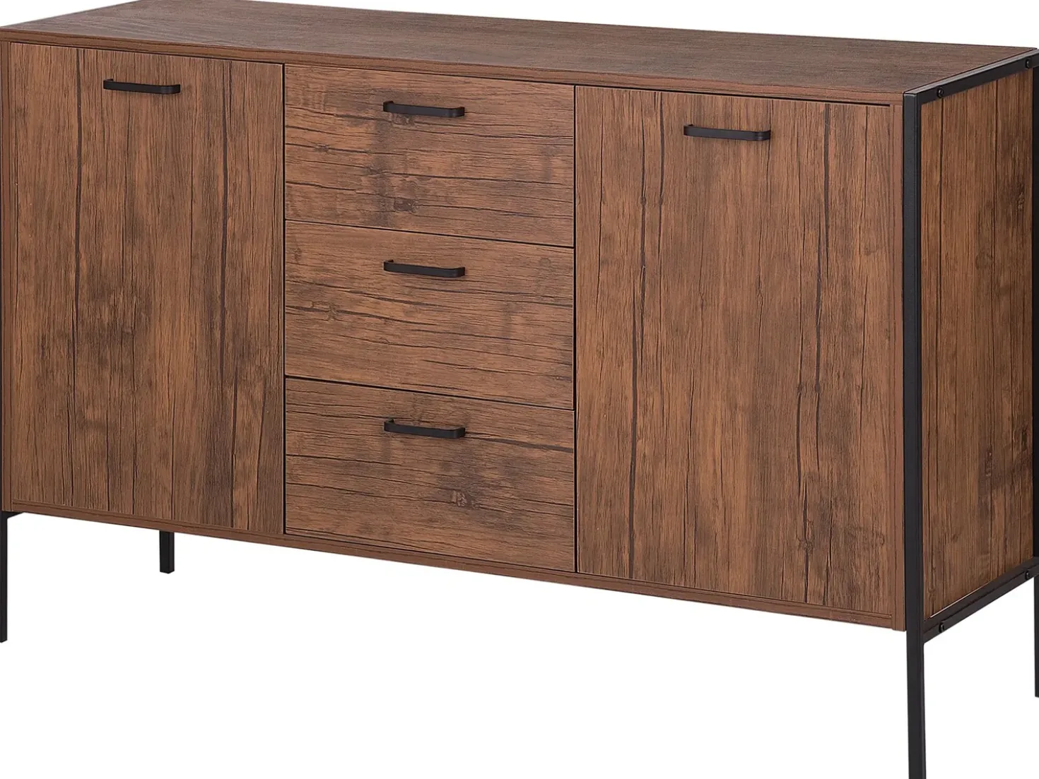 Credenza a 2 ante TIFTON Marrone scuro