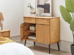 Credenza a 2 ante TIMMINS Legno di pino Marrone