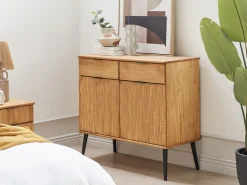 Credenza a 2 ante TIMMINS Legno di pino Marrone