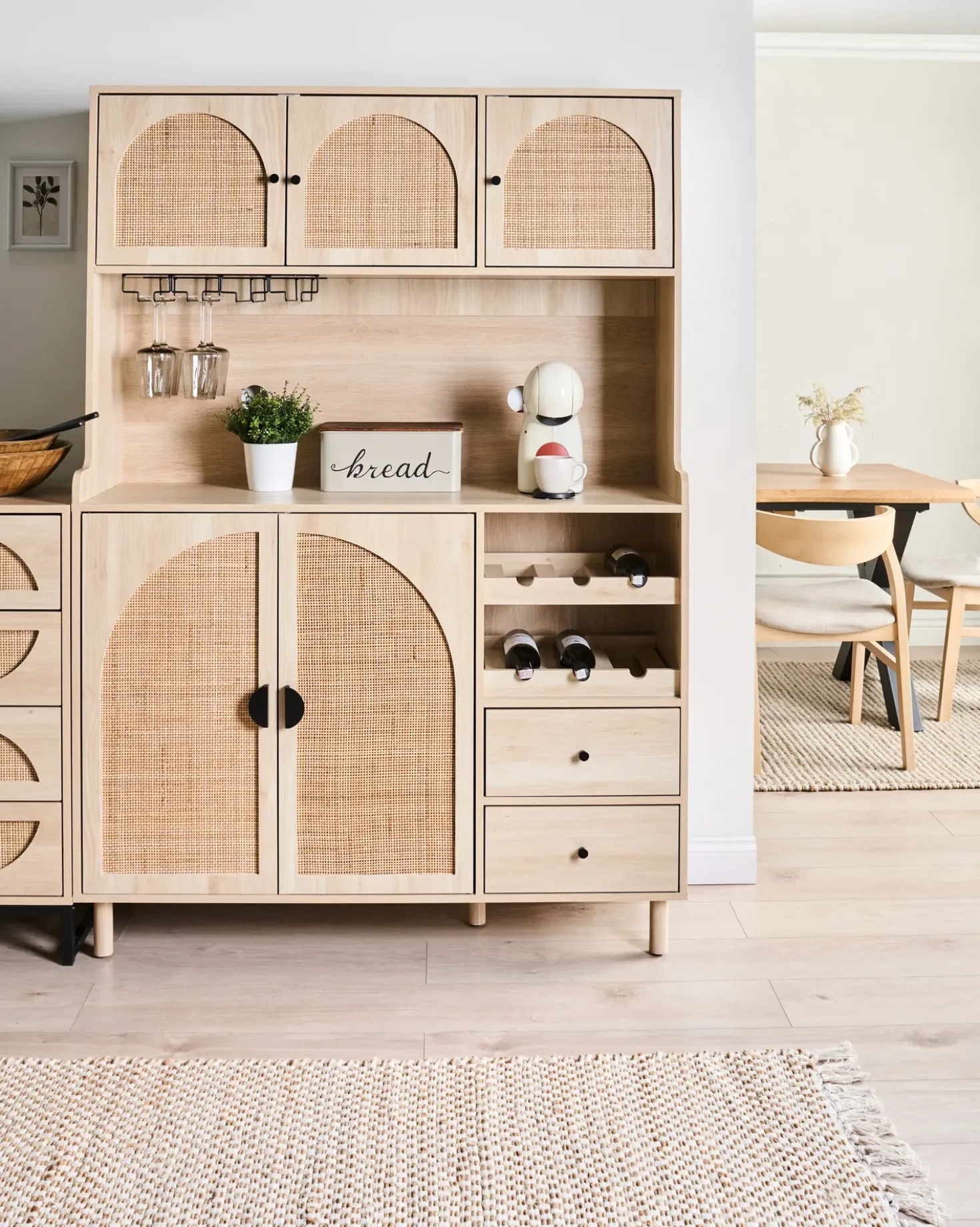 Credenza da cucina CAMPBELLTON 120 cm Marrone chiaro