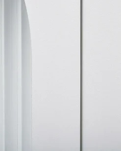 Credenza espositiva in vetro SARRE Metallo 90 cm Bianco