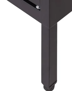 Credenza espositiva in vetro NEWPORT Metallo 115 cm Nero