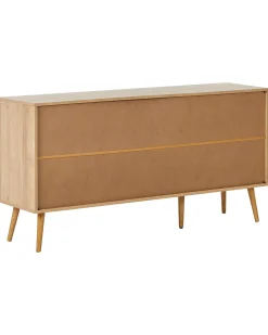 Credenza espositiva in vetro ALBANY 150 cm Marrone chiaro