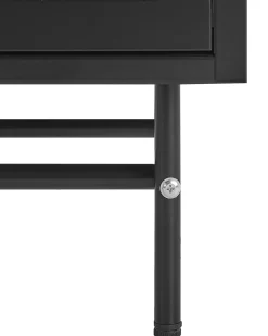 Credenza espositiva in vetro DEVON Metallo 115 cm Nero