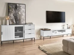 Credenza espositiva in vetro LEDUC Bianco