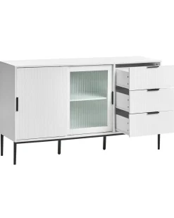 Credenza espositiva in vetro LEDUC Bianco