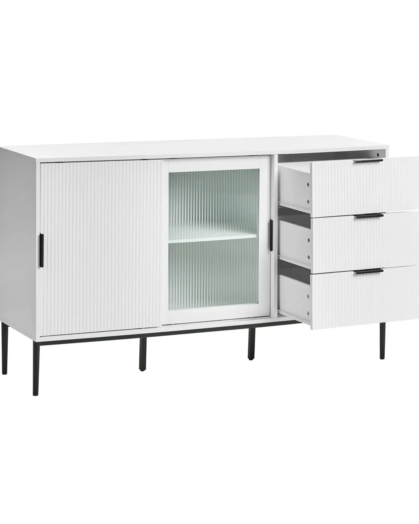 Credenza espositiva in vetro LEDUC Bianco