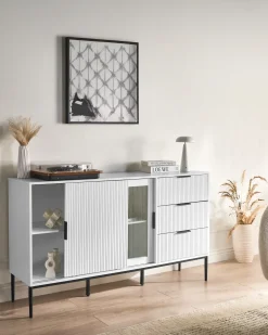 Credenza espositiva in vetro LEDUC Bianco