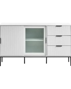 Credenza espositiva in vetro LEDUC Bianco