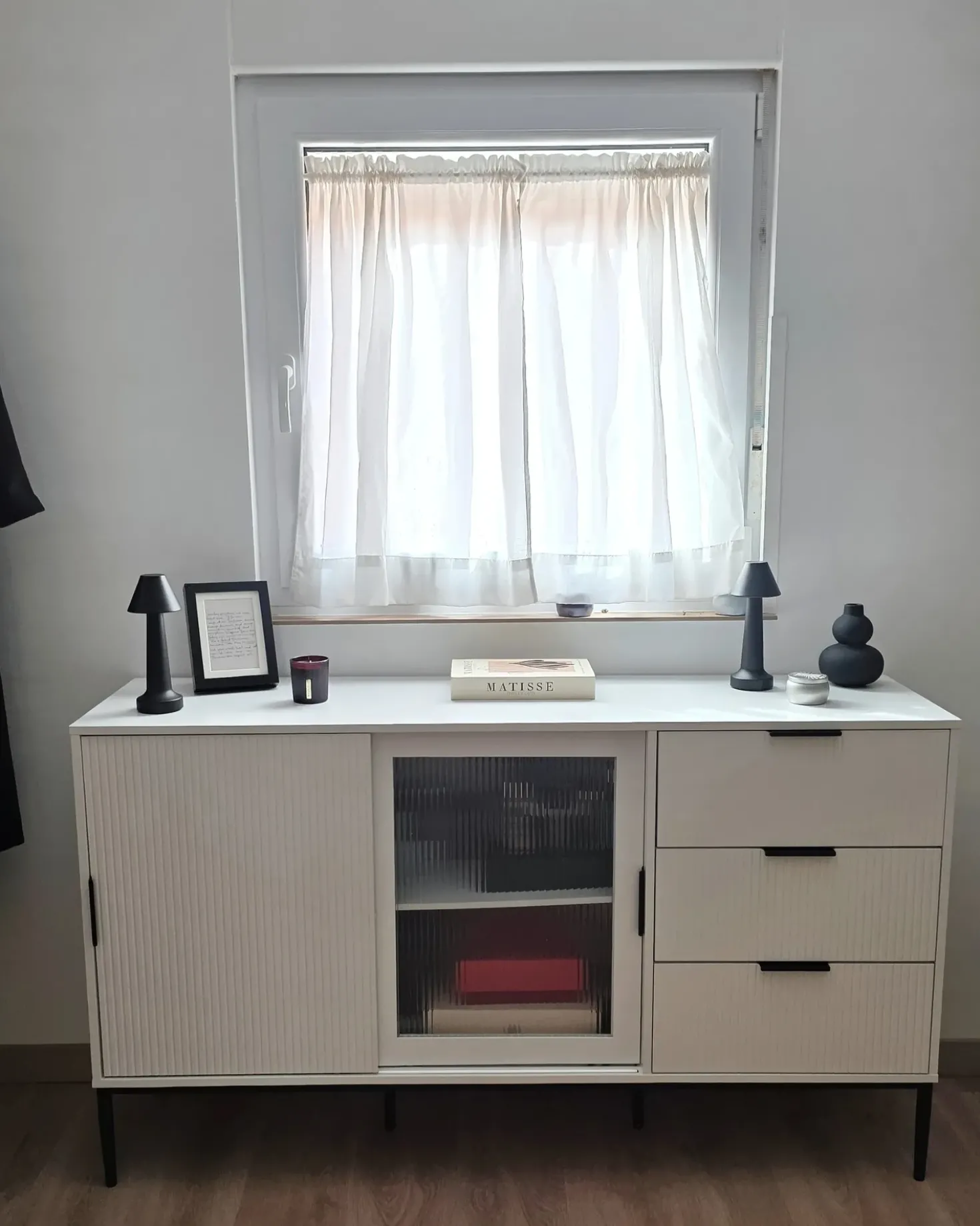 Credenza espositiva in vetro LEDUC Bianco