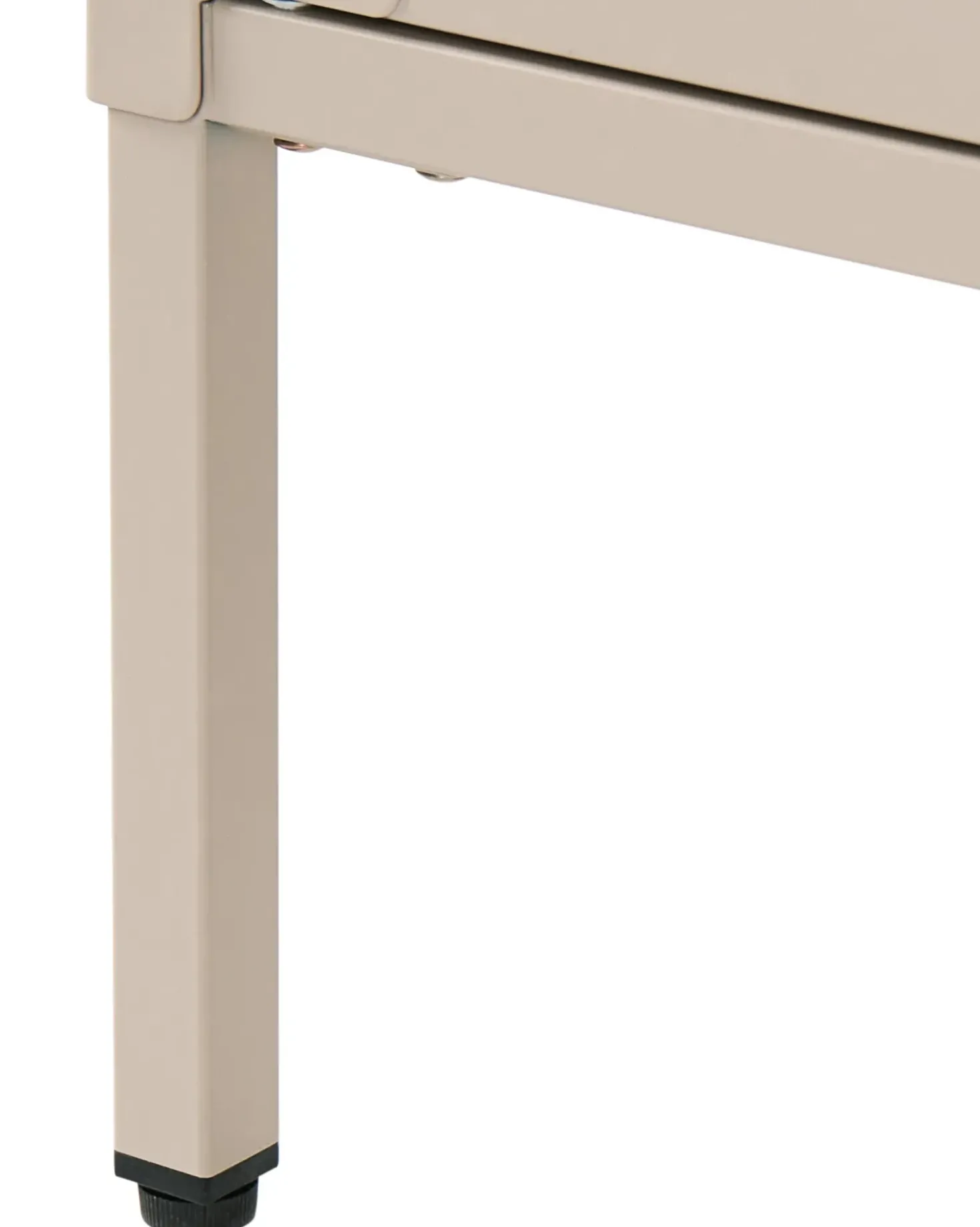 Credenza espositiva in vetro LERRYN Metallo 90 cm Beige
