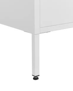 Credenza espositiva in vetro ESHOLT Metallo 80 cm Bianco