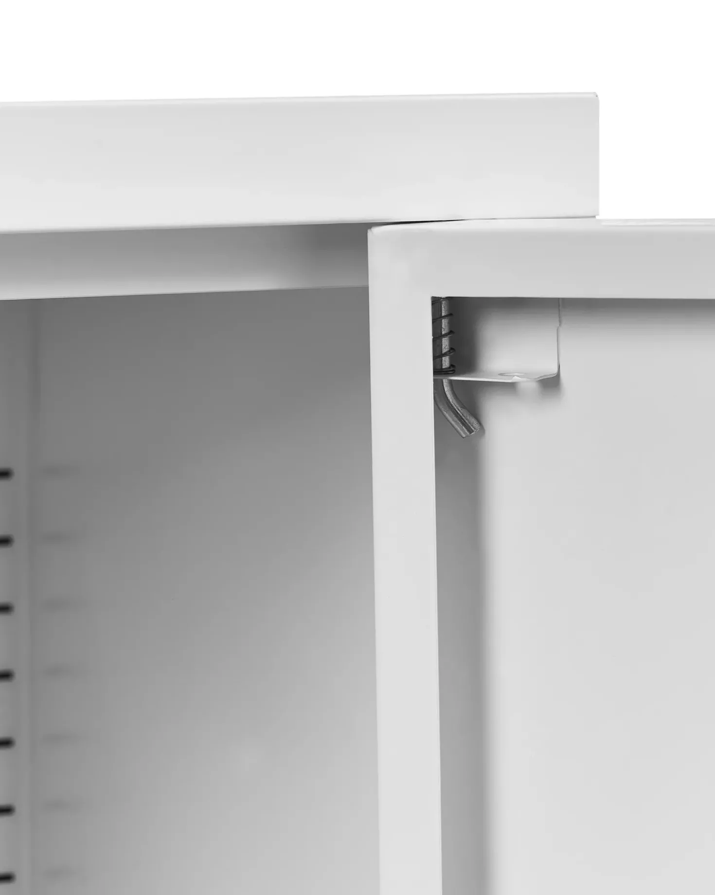 Credenza espositiva in vetro ESHOLT Metallo 80 cm Bianco