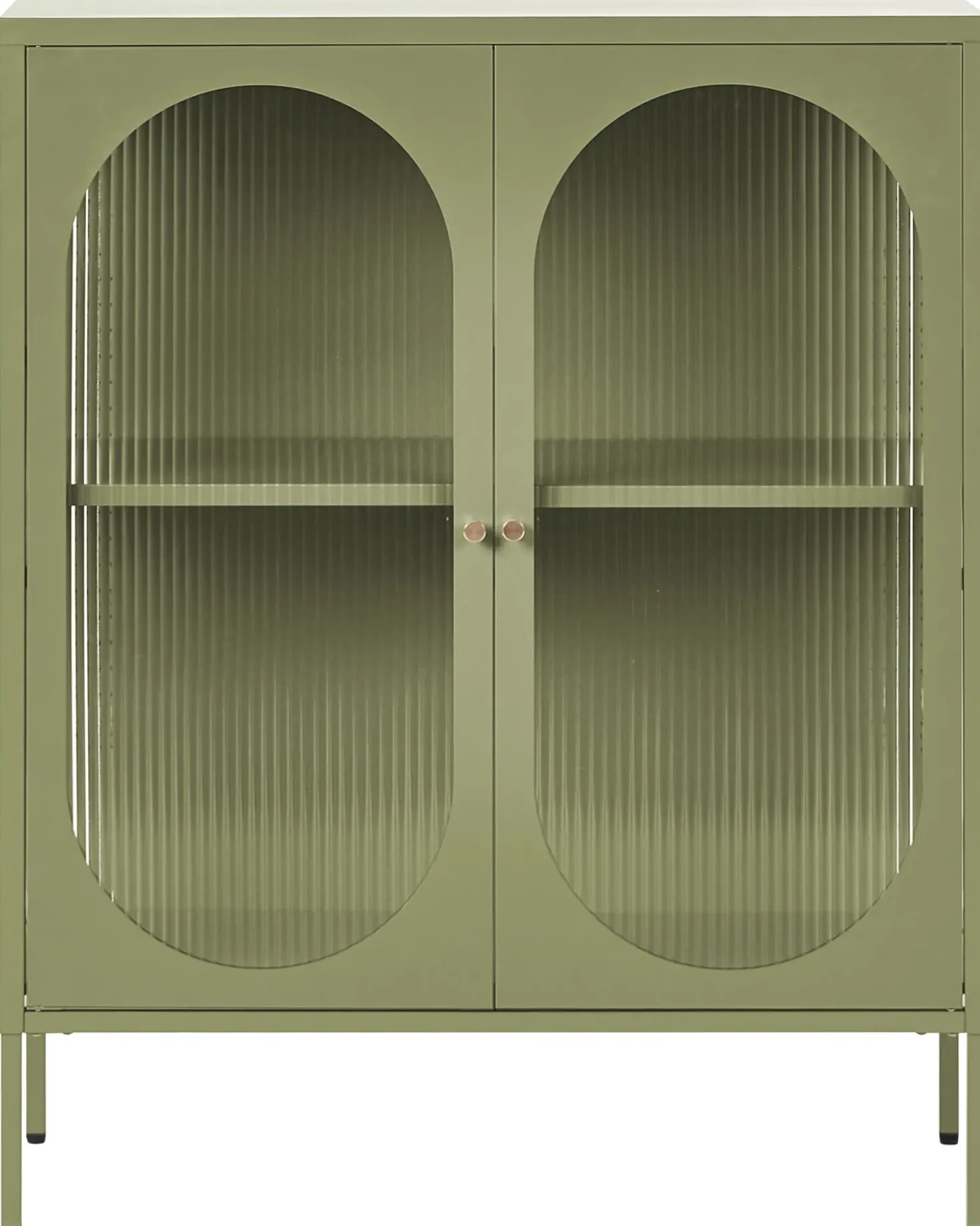 Credenza espositiva in vetro SARRE Metallo 90 cm Verde