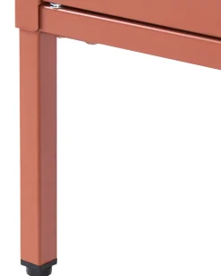 Credenza espositiva in vetro LERRYN Metallo 90 cm Marrone dorato