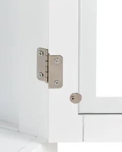 Credenza espositiva in vetro CARLET 71 cm Bianco