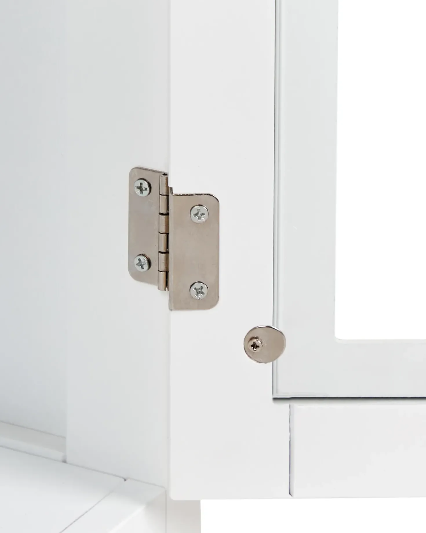 Credenza espositiva in vetro CARLET 71 cm Bianco