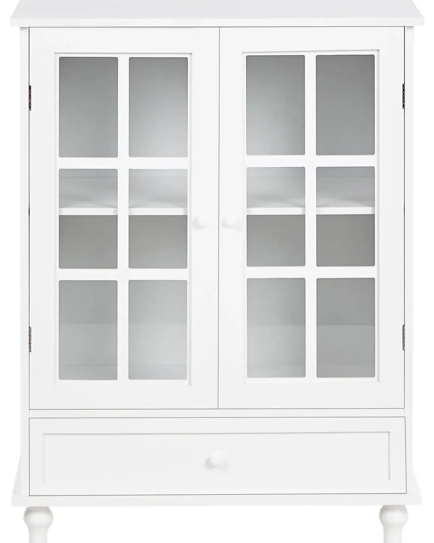 Credenza espositiva in vetro CARLET 71 cm Bianco